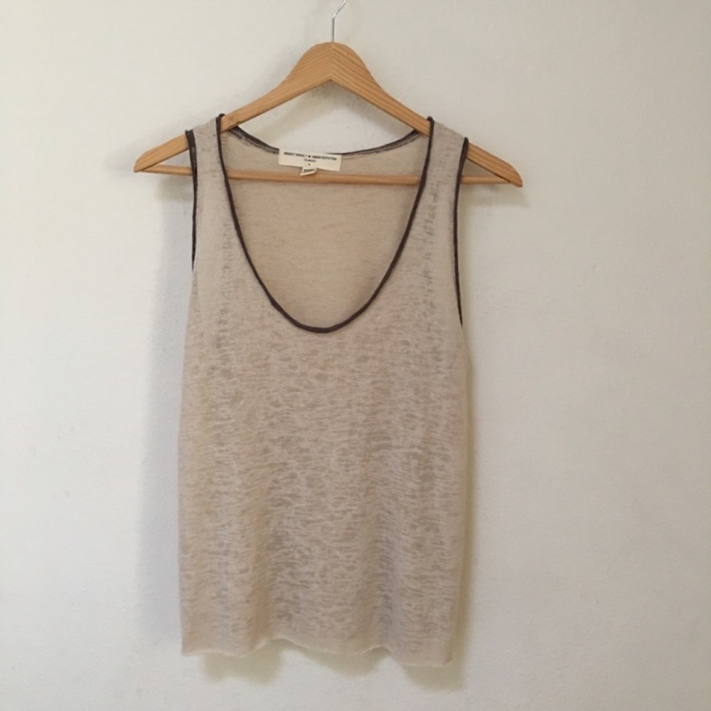 NWOT PROJECT SOCIAL T CREAM TANK Medium